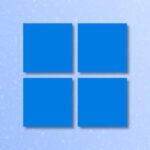 Windows 11 logo on soft blue white background