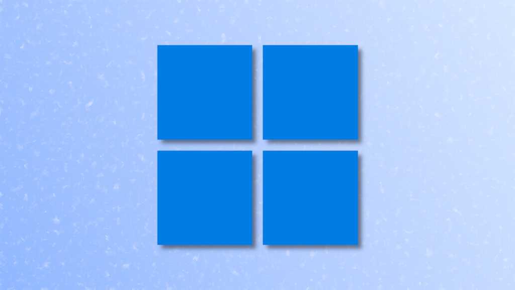 Windows 11 logo on soft blue white background